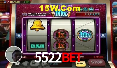 Interface moderna da plataforma 5522Bet